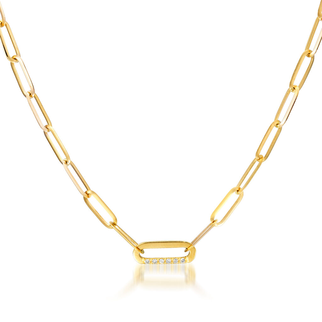 STAR JEWELRY「DIAMOND LINK CHAIN」|ネックレス|イエローゴールド