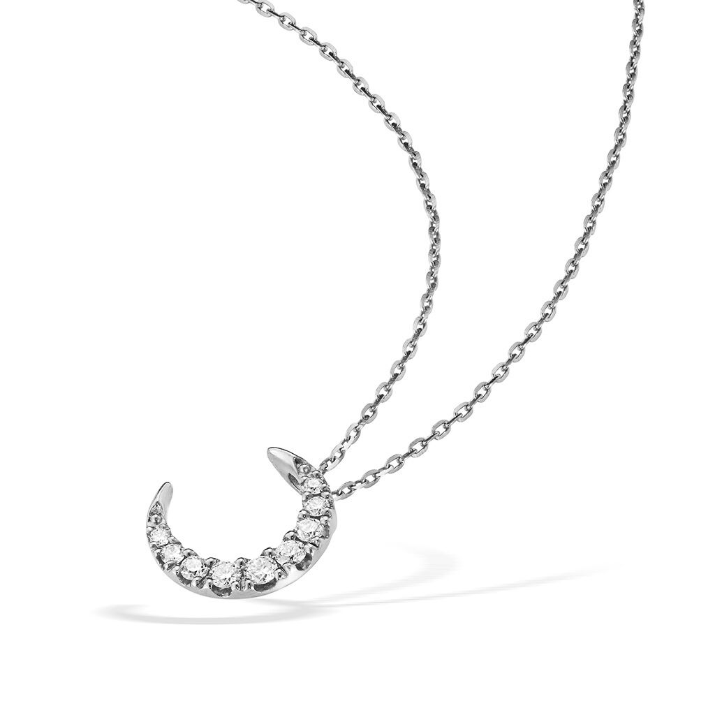 STAR JEWELRY「DIAMOND MOON NECKLACE」|ネックレス|