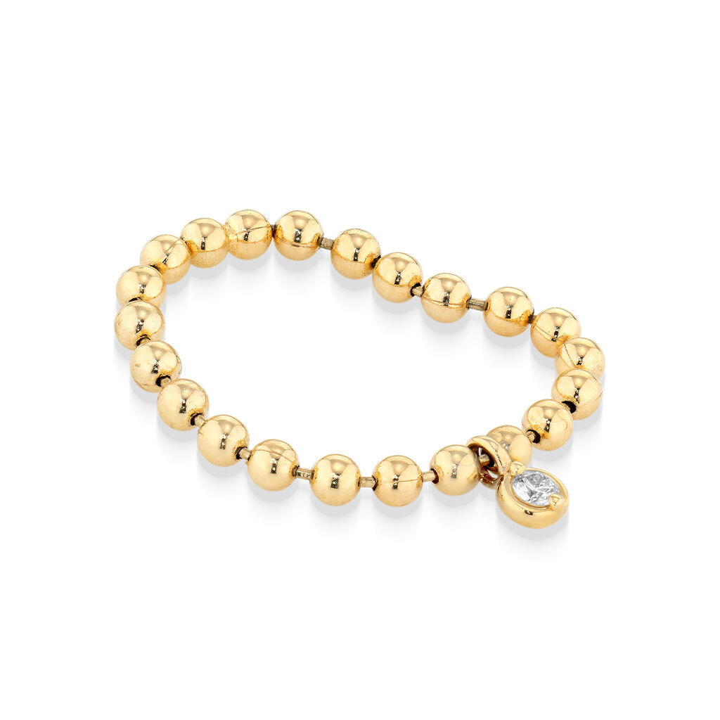 STAR JEWELRY「DIAMOND BALL CHAIN RING」|リング|