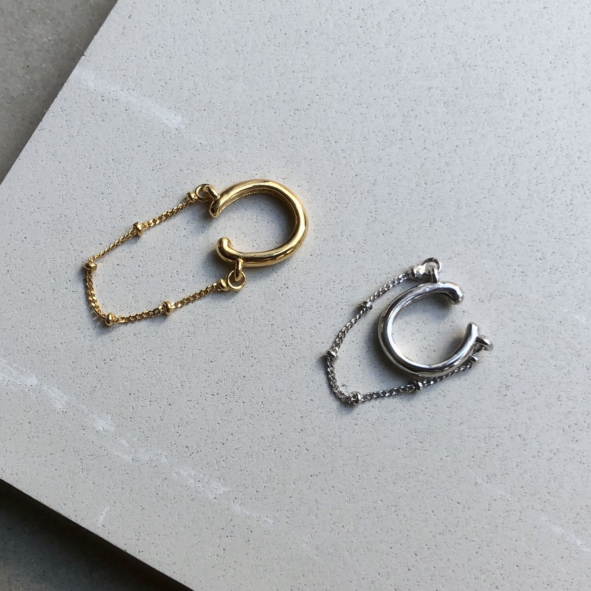 warmth「Flat AddChain Ear Cuff」|イヤーカフ|ゴールド
