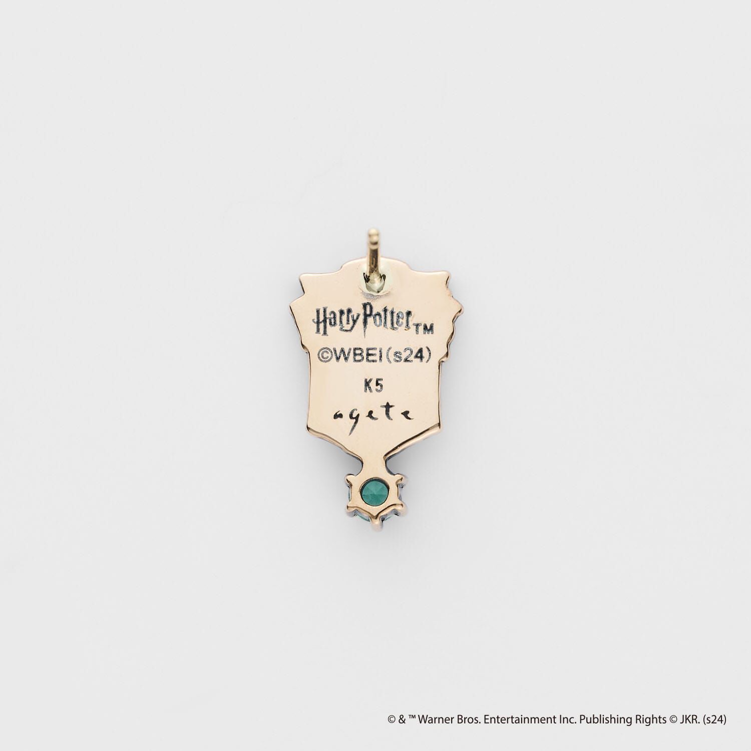 agete「＜2024 Harry Potter Collaboration＞K5エメラルドピアス(片耳用)」|ピアス|