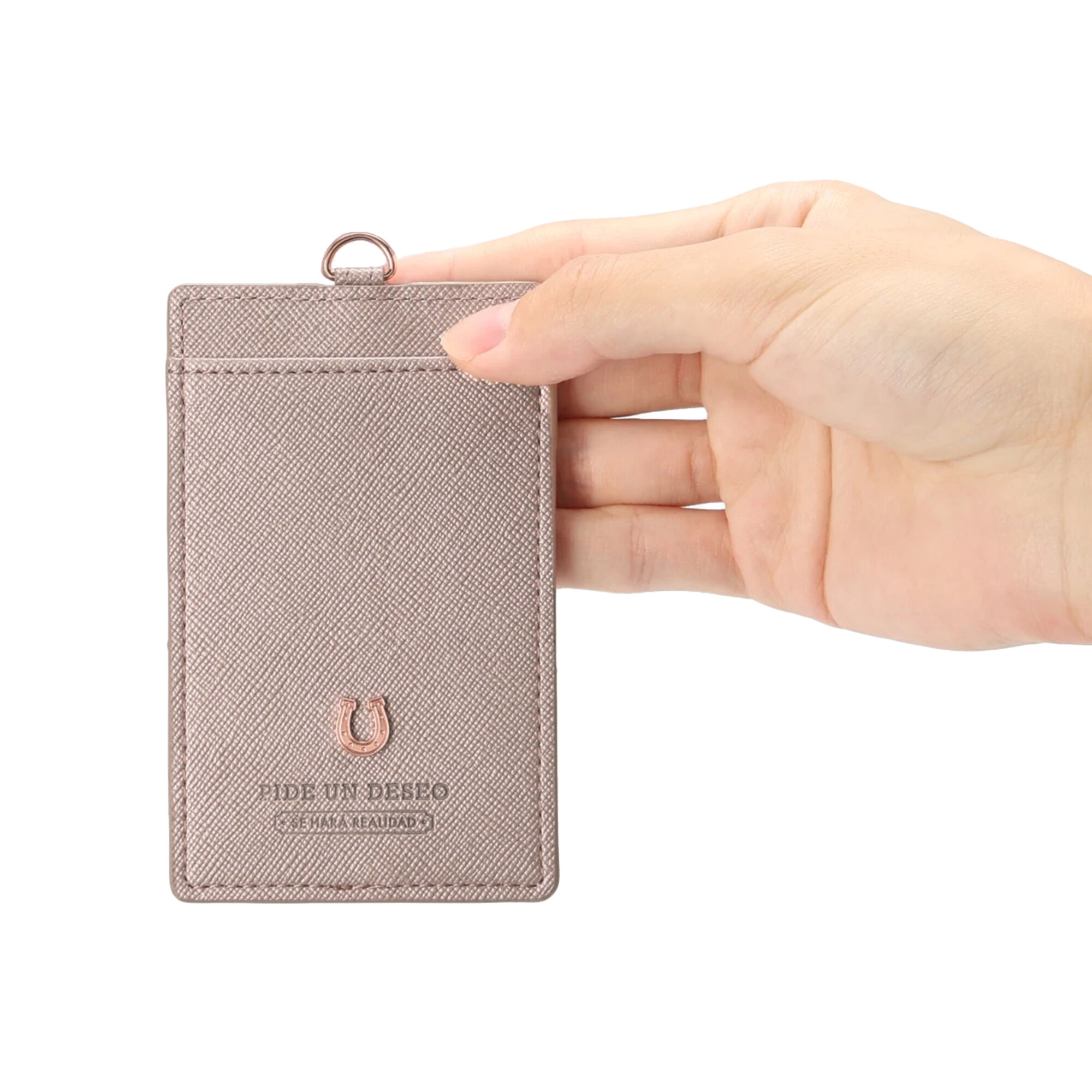 PEDIR「PEDIR(ペディール) シングルパスケース シルエット」|定期入れ|シャイニーピンク