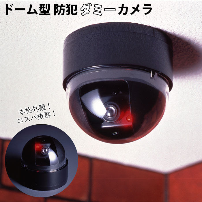 BACKYARD FAMILY「防犯カメラ ダミー 通販 家庭用 屋外 ワイヤレス 設置 監視 センサー ライト ドーム型 LED」|その他|