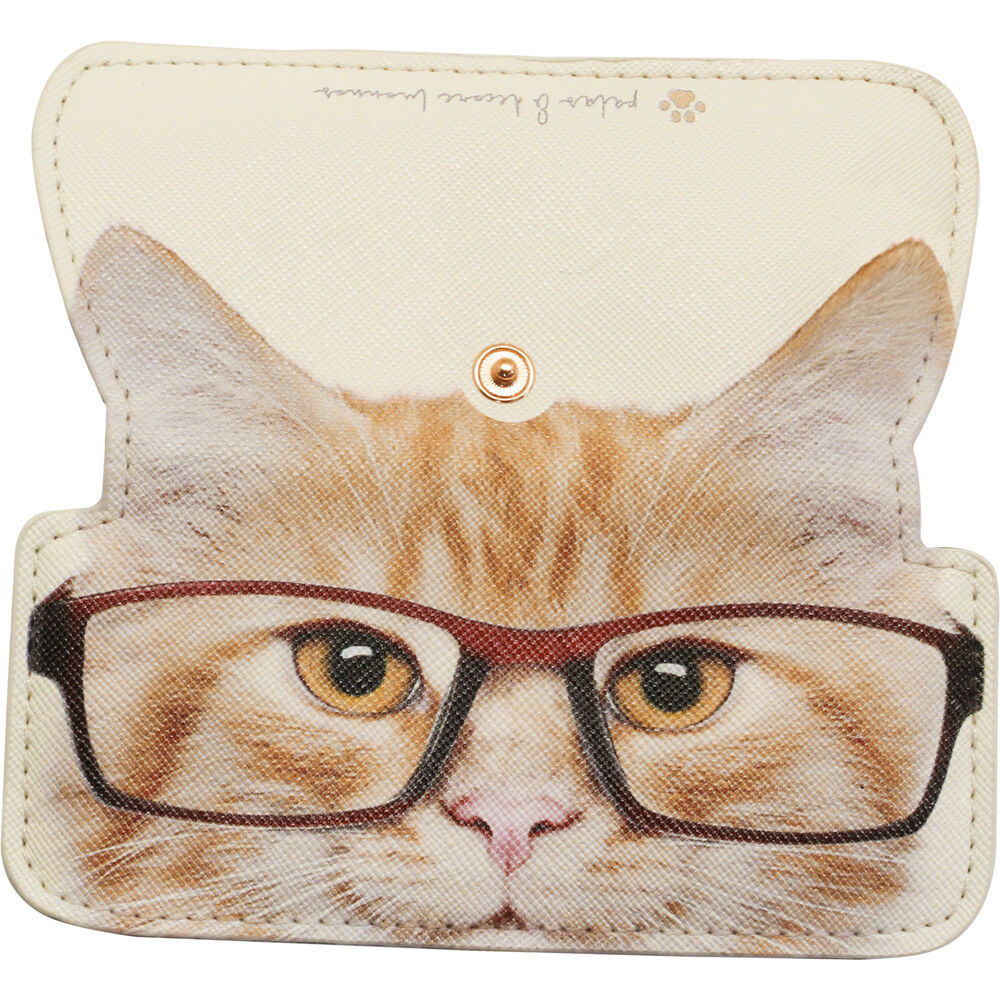 BACKYARD FAMILY「メガネケース スリム 通販 アニマル 動物 アニマル柄 動物柄 眼鏡ケース 薄い うすい」|その他|ブラウン1