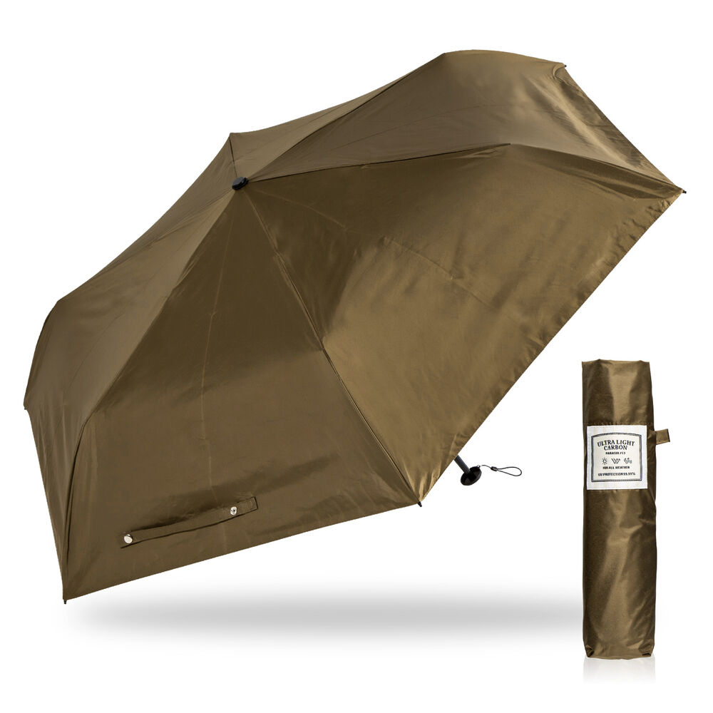 BACKYARD FAMILY「折りたたみ傘 軽量 通販 メンズ レディース 折り畳み傘 折畳傘 日傘 53cm シンプル 無地」|傘|ブラウン1