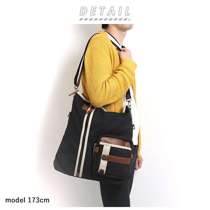 BACKYARD FAMILY「ショルダーバッグ キャンバス 通販 メンズ 斜めがけ かっこいい a4 縦 横 大きめ 通勤 通学」|ショルダー・メッセンジャー|