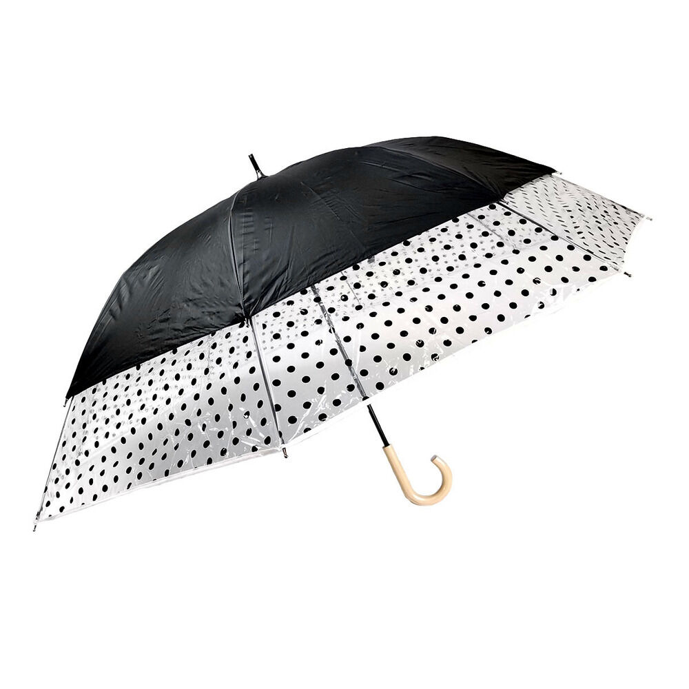 BACKYARD FAMILY「傘 晴雨兼用 通販 レディース トランスフォーム 日傘 雨傘 遮光 UVカット 晴雨兼用傘」|傘|ブラック1