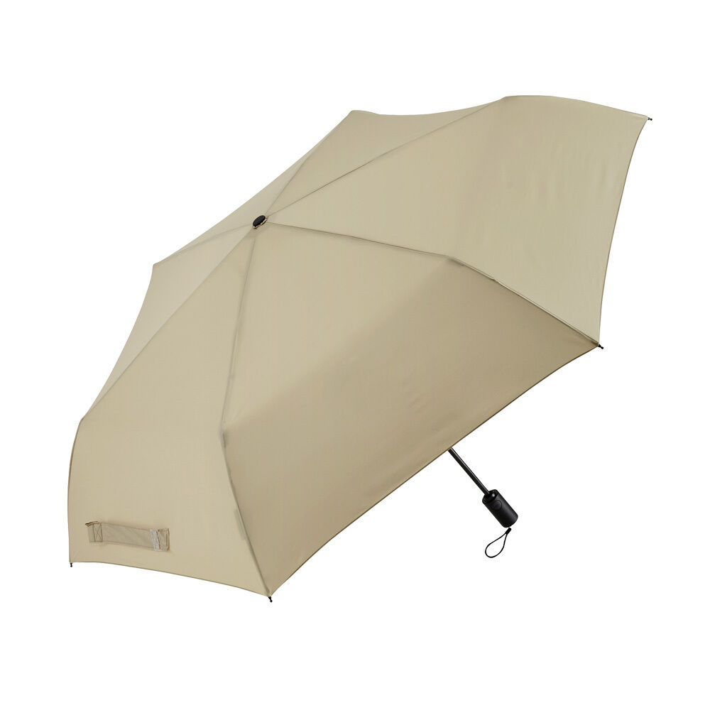 BACKYARD FAMILY「折りたたみ傘 メンズ 軽量 ワンタッチ 通販 ウォーターフロント 折り畳み傘 傘 折りたたみ かさ」|傘|ベージュ1