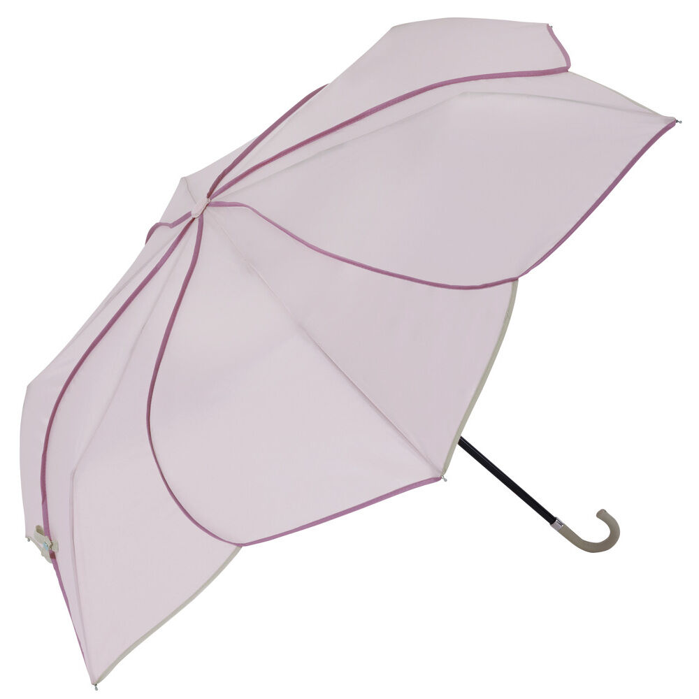 BACKYARD FAMILY「because ビコーズ 折りたたみ傘 レディース 50cm 通販 晴雨兼用傘 折り畳み傘 雨傘」|傘|ピンク1