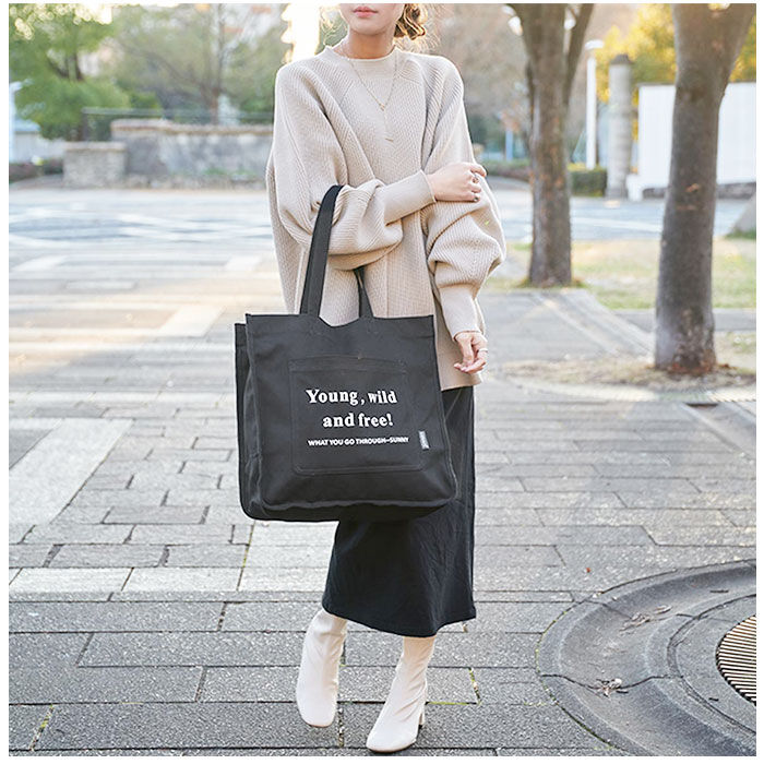 BACKYARD FAMILY「LIZDAYS リズデイズ トートバッグ プリント 大容量 通販 トートバック トート 肩掛け」|トートバッグ|