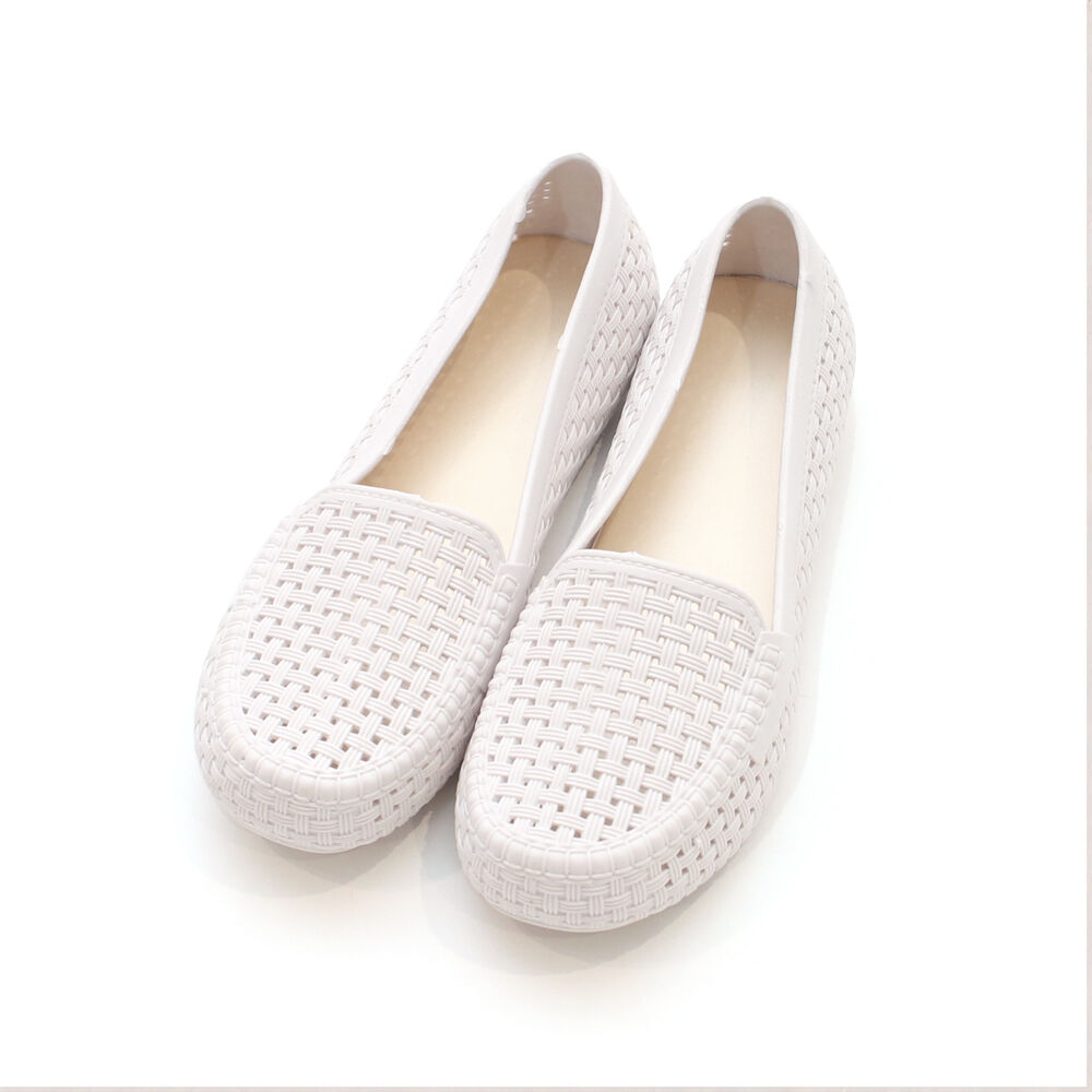 BACKYARD FAMILY「メッシュモカシン レディース 通販 シューズ メッシュ モカシン カジュアルシューズ カジュアル」|スリッポン|ホワイト1