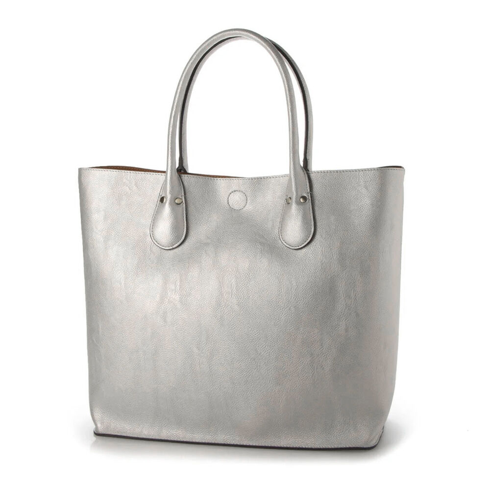 BACKYARD FAMILY「トートバッグ フェイクレザー 通販 レディース メンズ トートバック オティアス 01941」|トートバッグ|シルバー1