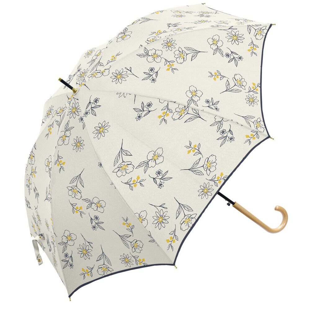 BACKYARD FAMILY「傘 レディース 大人 通販 長傘 60cm 雨晴兼用 晴雨兼用 かさ カサ 雨傘 日傘 晴雨兼用傘」|傘|ホワイト1