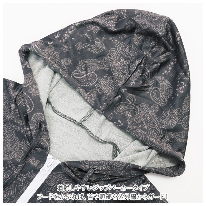 BACKYARD FAMILY「ラッシュガード メンズ 長袖 通販 おしゃれ 柄 パーカー 夏 ジップアップ M L XL XXL」|スポーツ|