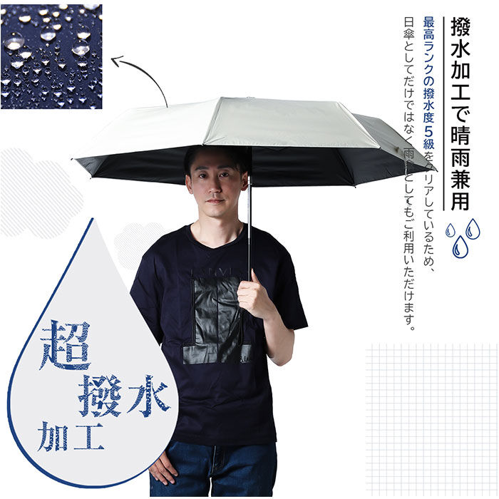 BACKYARD FAMILY「KIZAWA 折りたたみ傘 通販 日傘 折りたたみ 完全遮光 傘 58cm 折畳み傘 晴雨兼用」|傘|