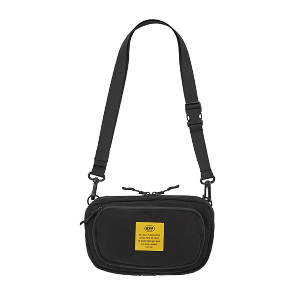 KiU「kiu ショルダーバッグ キウ K389 通販 ショルダーバック ボディバッグ 斜めがけバッグ」|ショルダー・メッセンジャー|ブラック1