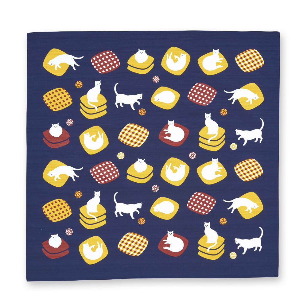 BACKYARD FAMILY「おかみさんの大風呂敷 大風呂敷 風呂敷 通販 日本製 大風呂敷き 風呂敷き 風呂敷包み ふろしき」|食器・キッチングッズ|ブルー4