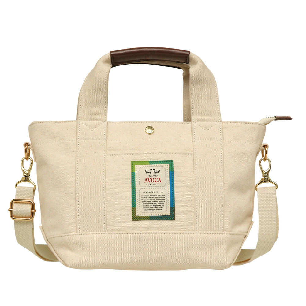 BACKYARD FAMILY「AVOCA アヴォカ トートバッグ ACT-002 通販 キャンバス トート ショルダーバッグ」|トートバッグ|ホワイト1