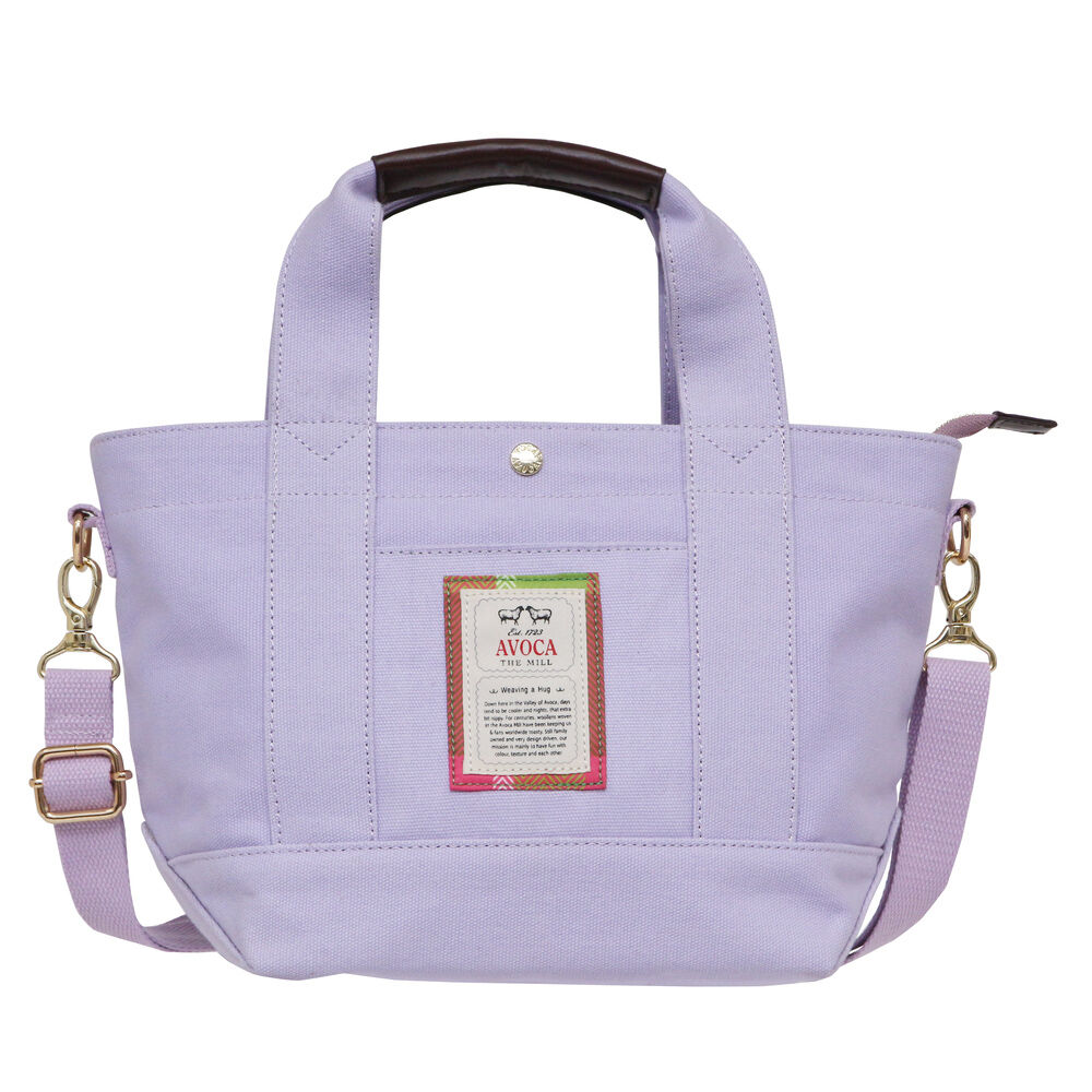 BACKYARD FAMILY「AVOCA アヴォカ トートバッグ ACT-002 通販 キャンバス トート ショルダーバッグ」|トートバッグ|パープル1