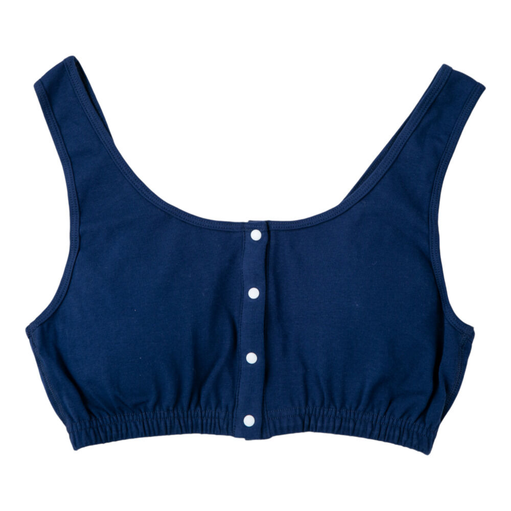 BACKYARD FAMILY「前あきブラ 前あきブラジャー ノンワイヤーブラ 通販 ナイトブラ 授乳ブラ 前あき ストレッチ」|その他|ブルー1