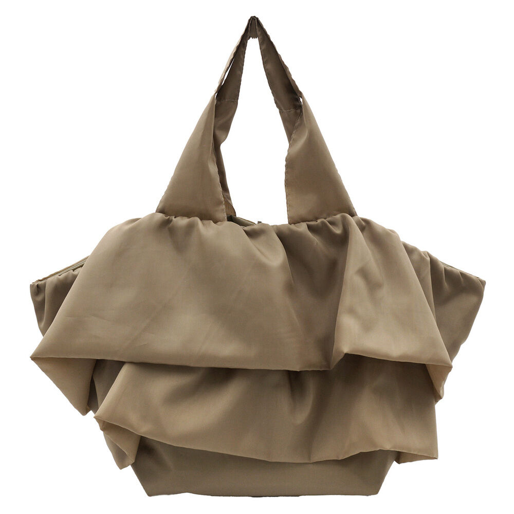 BACKYARD FAMILY「トートバッグ フリルバッグ 通販 レディース かわいい バッグ バック かばん カバン 手提げ」|トートバッグ|ベージュ1