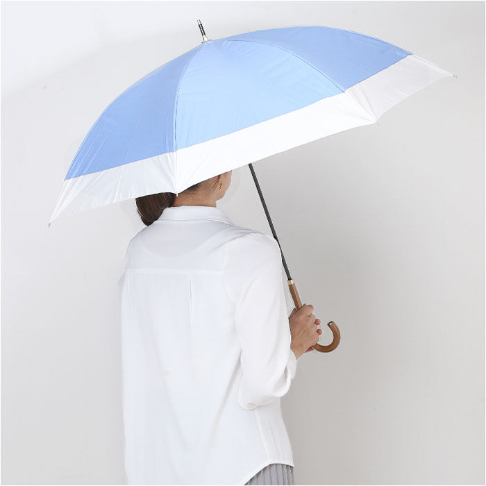 BACKYARD FAMILY「晴雨兼用傘 長傘 遮熱 通販 傘 晴雨兼用 一級遮光 日傘 雨傘 かさ カサ 55cm 55センチ」|傘|