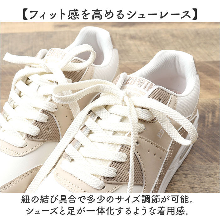 BACKYARD FAMILY「EDWIN スニーカー EDW4654 エドウィン 通販 レディース ローカットスニーカー 軽量」|スリッポン|