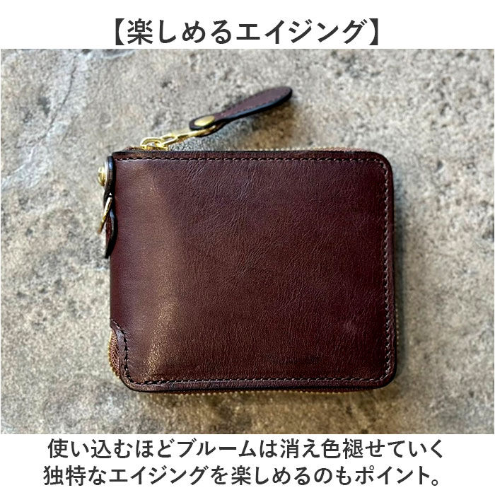 BACKYARD FAMILY「本革 二つ折り財布 メンズ 通販 日本製 ラウンドファスナー 財布 さいふ お札入れ 小銭入れ」|財布|