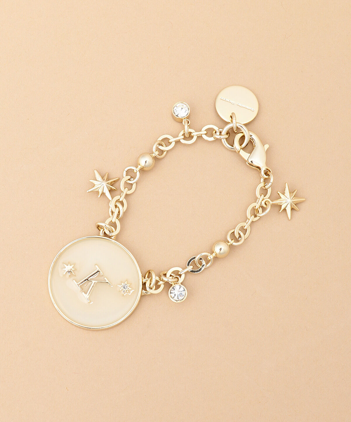 Samantha Thavasa「シャイニーイニシャルバッグチャーム K」|チャーム・キーホルダー|ゴールド