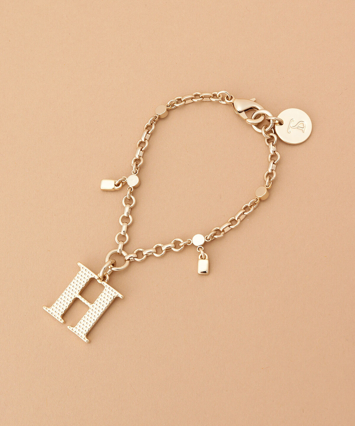 Samantha Thavasa「ビジューシンプルイニシャルバッグチャーム(H)」|チャーム・キーホルダー|