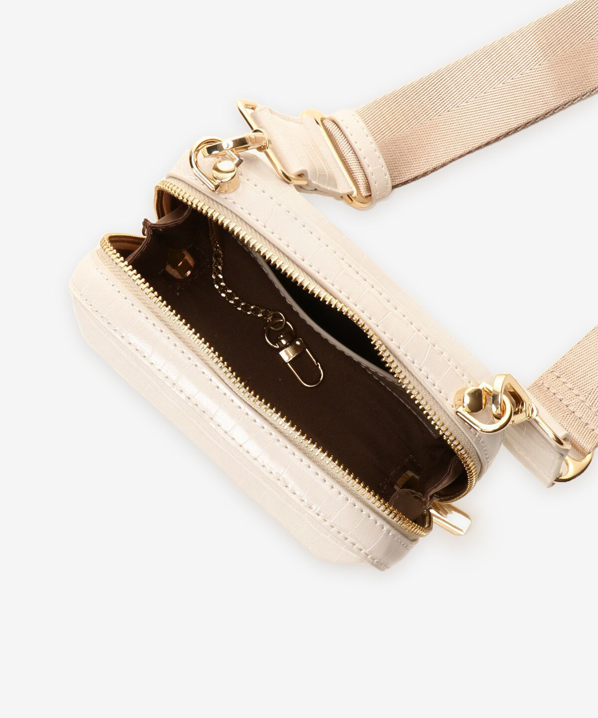 Samantha Vega「クロコ調ナノスクエアストーンショルダーバッグ」|ショルダー・メッセンジャー|