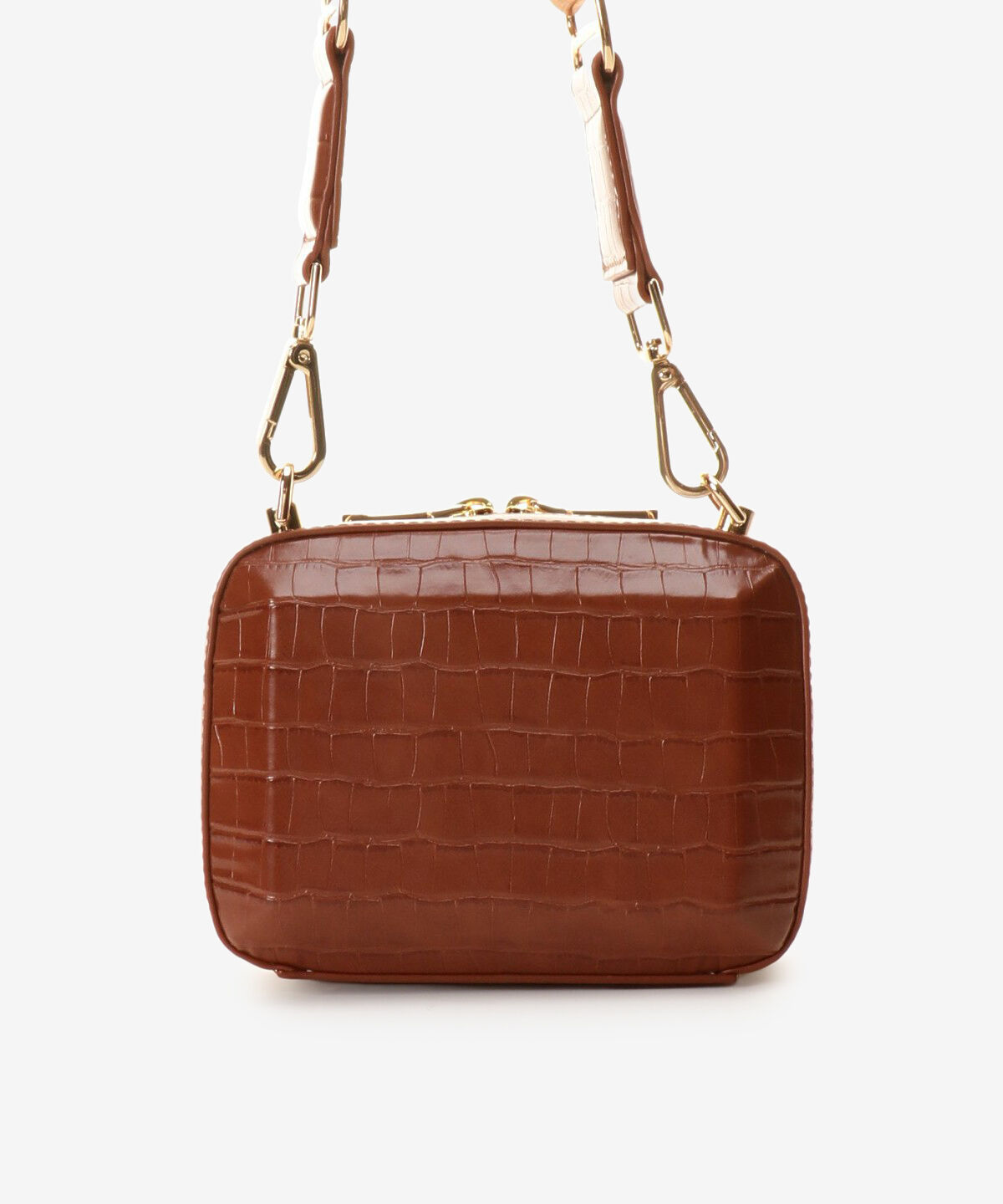 Samantha Vega「クロコ調ナノスクエアストーンショルダーバッグ」|ショルダー・メッセンジャー|