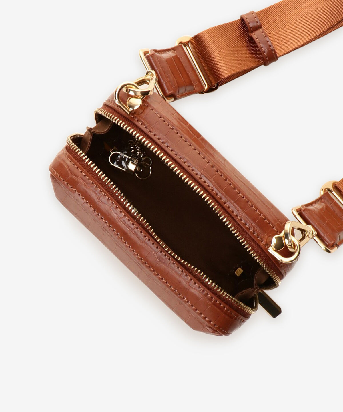 Samantha Vega「クロコ調ナノスクエアストーンショルダーバッグ」|ショルダー・メッセンジャー|