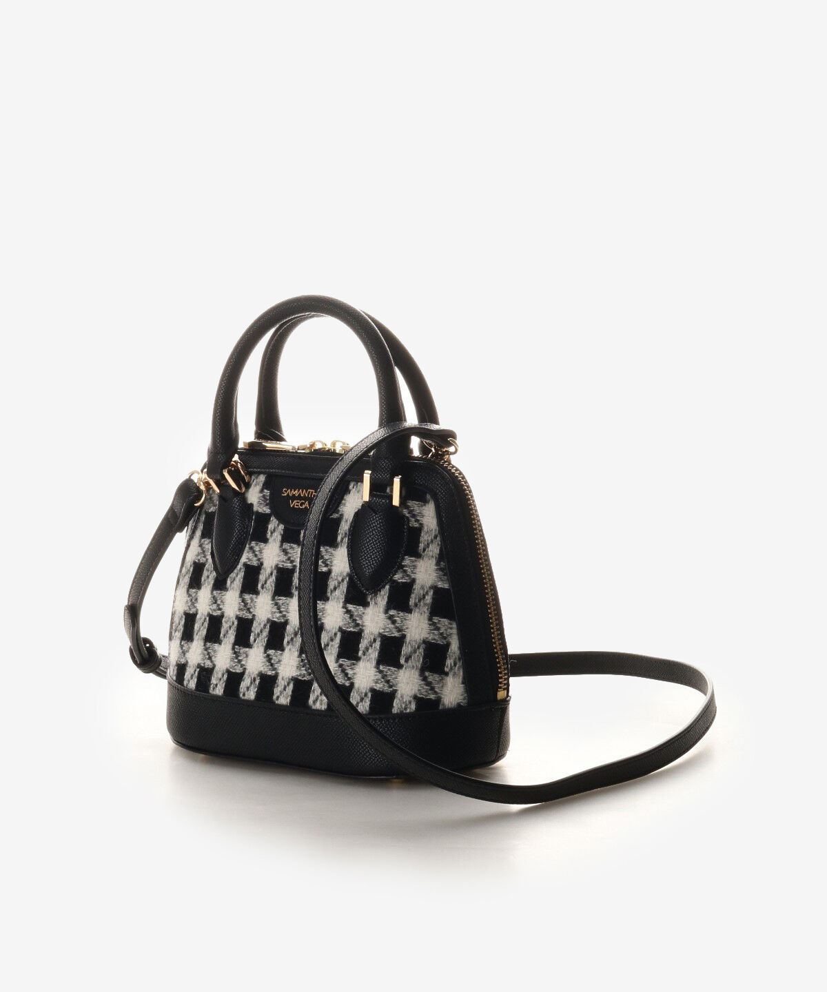Samantha Vega「チェックラインハンドバック」|ハンドバッグ|