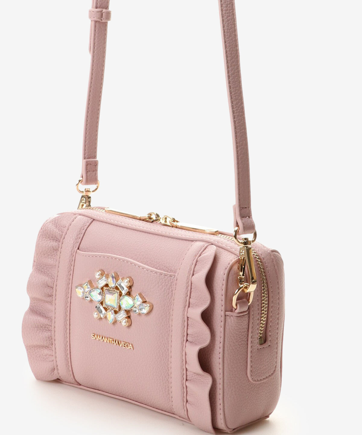 Samantha Vega「ビジューフリルショルダーバッグ」|ショルダー・メッセンジャー|