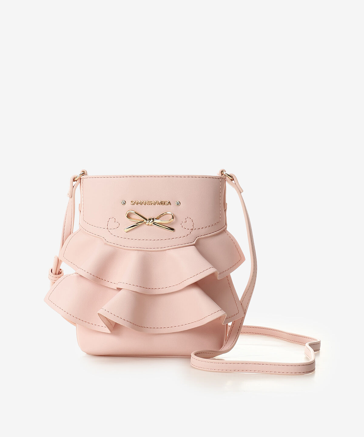 Samantha Vega「フリルリボンショルダーバッグ」|ショルダー・メッセンジャー|ピンク