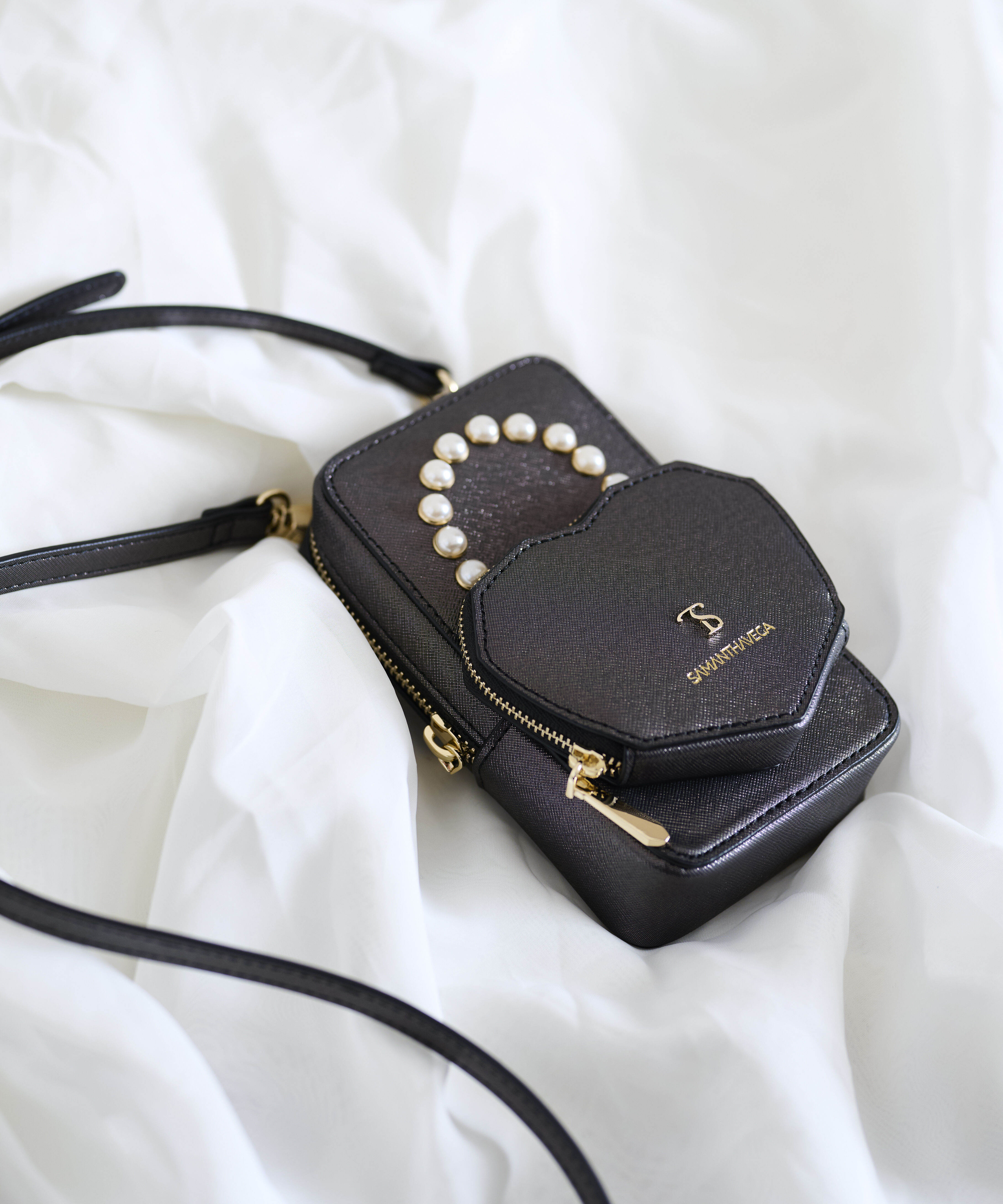 Samantha Vega「ハートパールスマホショルダーバッグ」|ショルダー・メッセンジャー|
