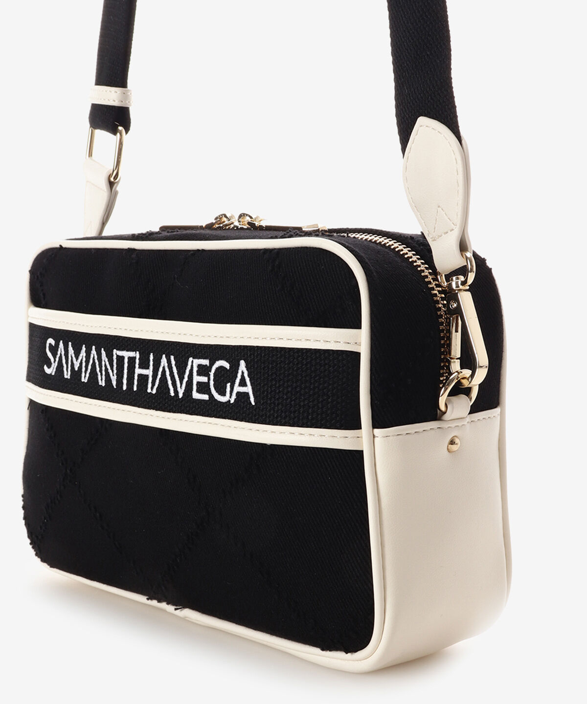 Samantha Vega「ロゴテープデニム風ショルダー」|ショルダー・メッセンジャー|
