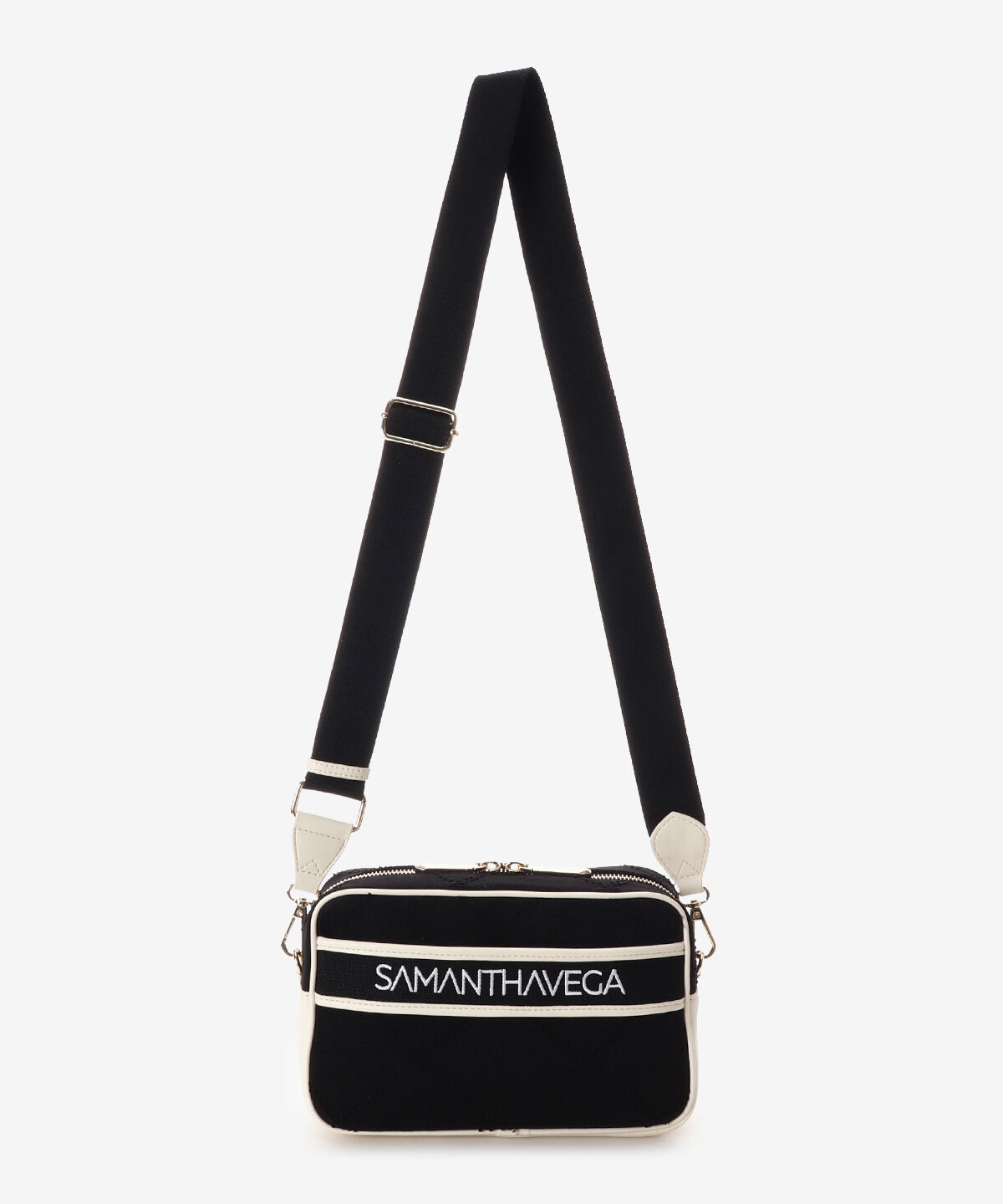 Samantha Vega「ロゴテープデニム風ショルダー」|ショルダー・メッセンジャー|