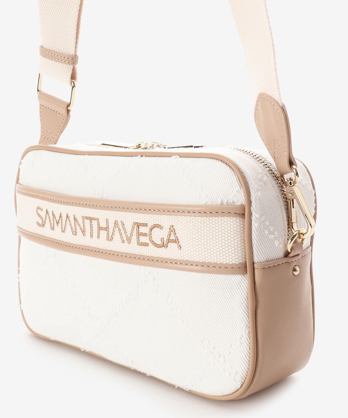 Samantha Vega「ロゴテープデニム風ショルダー」|ショルダー・メッセンジャー|