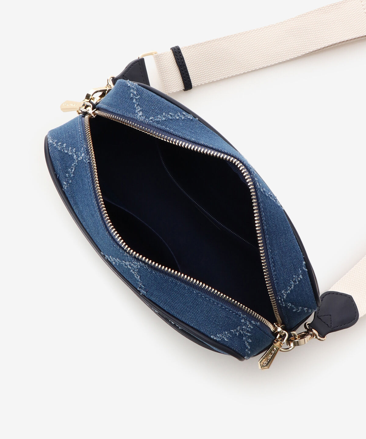 Samantha Vega「ロゴテープデニム風ショルダー」|ショルダー・メッセンジャー|