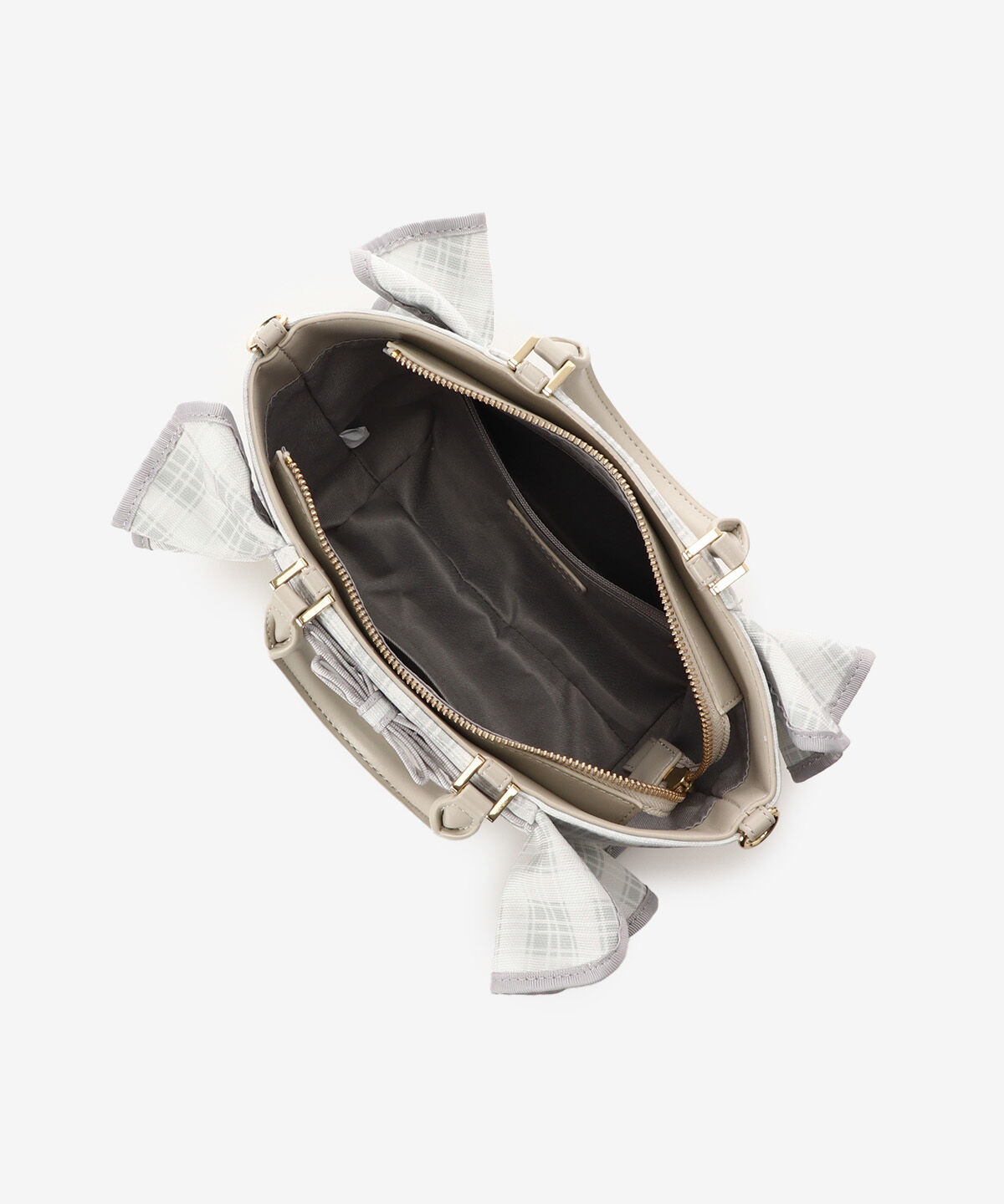 Samantha Vega「チェックリボンフリルハンドバッグ（小）」|ハンドバッグ|