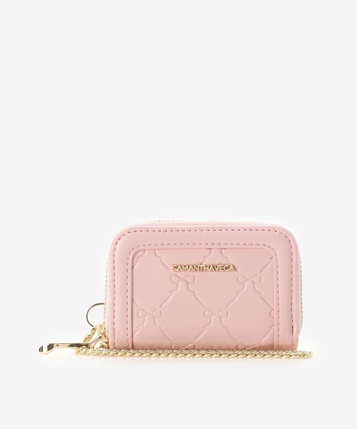 Samantha Vega「スタンピングリボンキーケース」|キーケース|ピンク