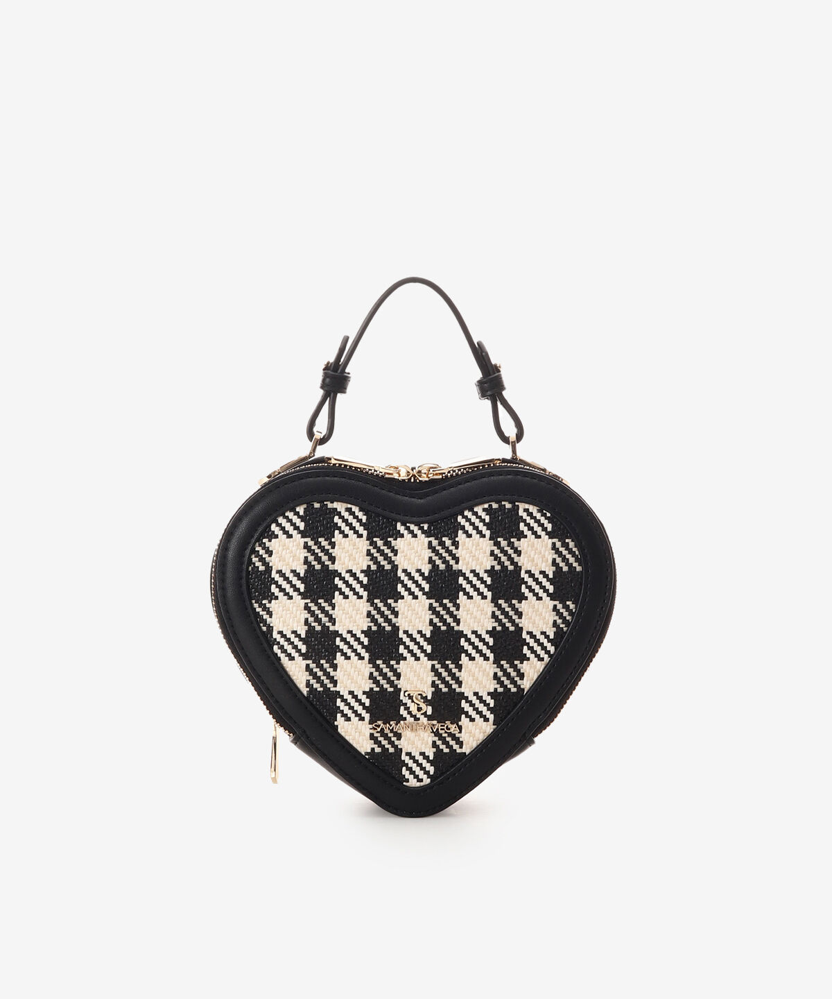 Samantha Vega「ギンガムチェックハート型ショルダーバッグ」|ショルダー・メッセンジャー|