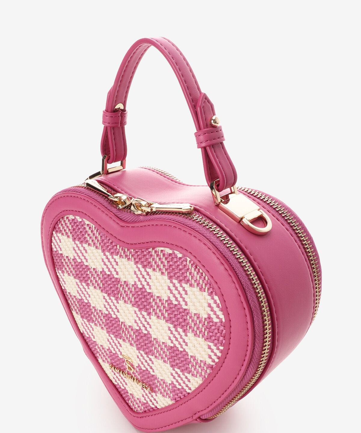 Samantha Vega「ギンガムチェックハート型ショルダーバッグ」|ショルダー・メッセンジャー|