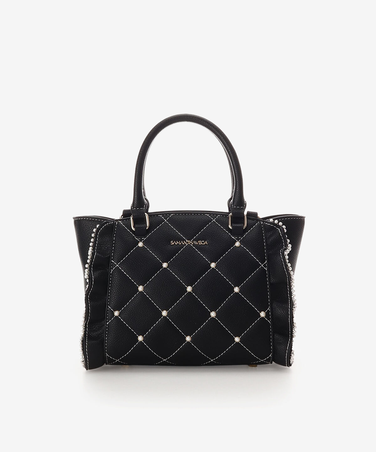 Samantha Vega「キルティングパールフラッター（ミニ）」|ハンドバッグ|