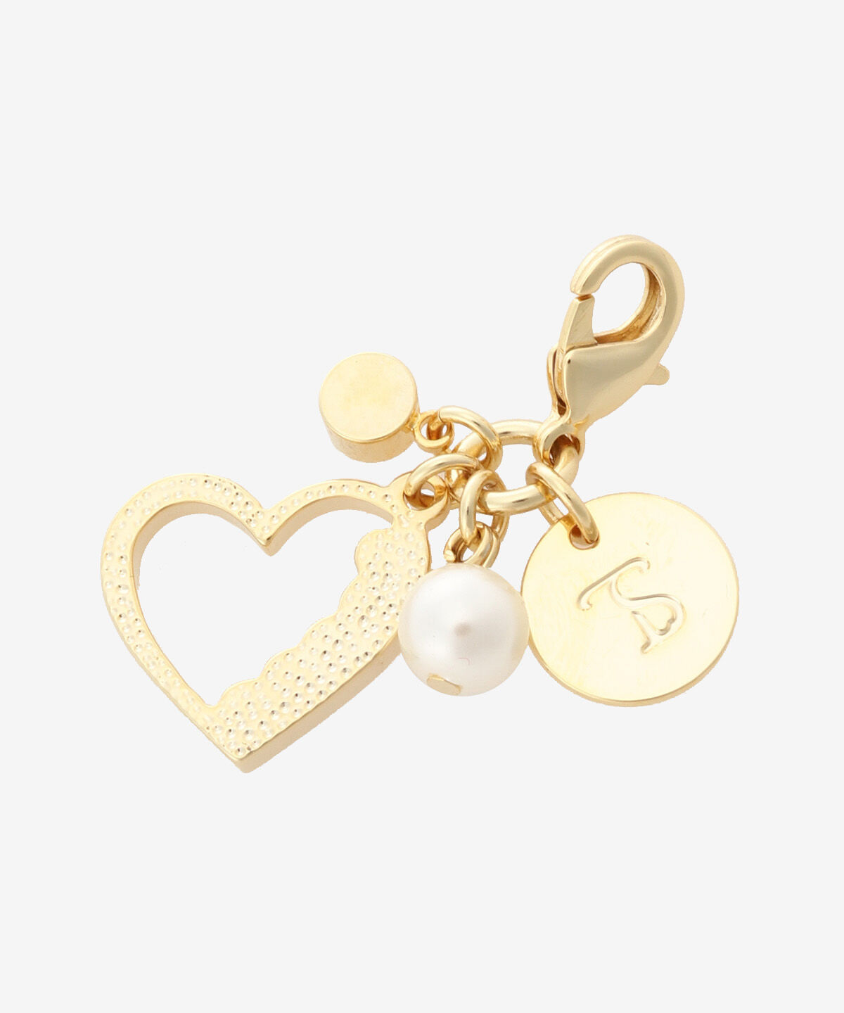 Samantha Vega「パールハートファスナーチャーム」|チャーム・キーホルダー|
