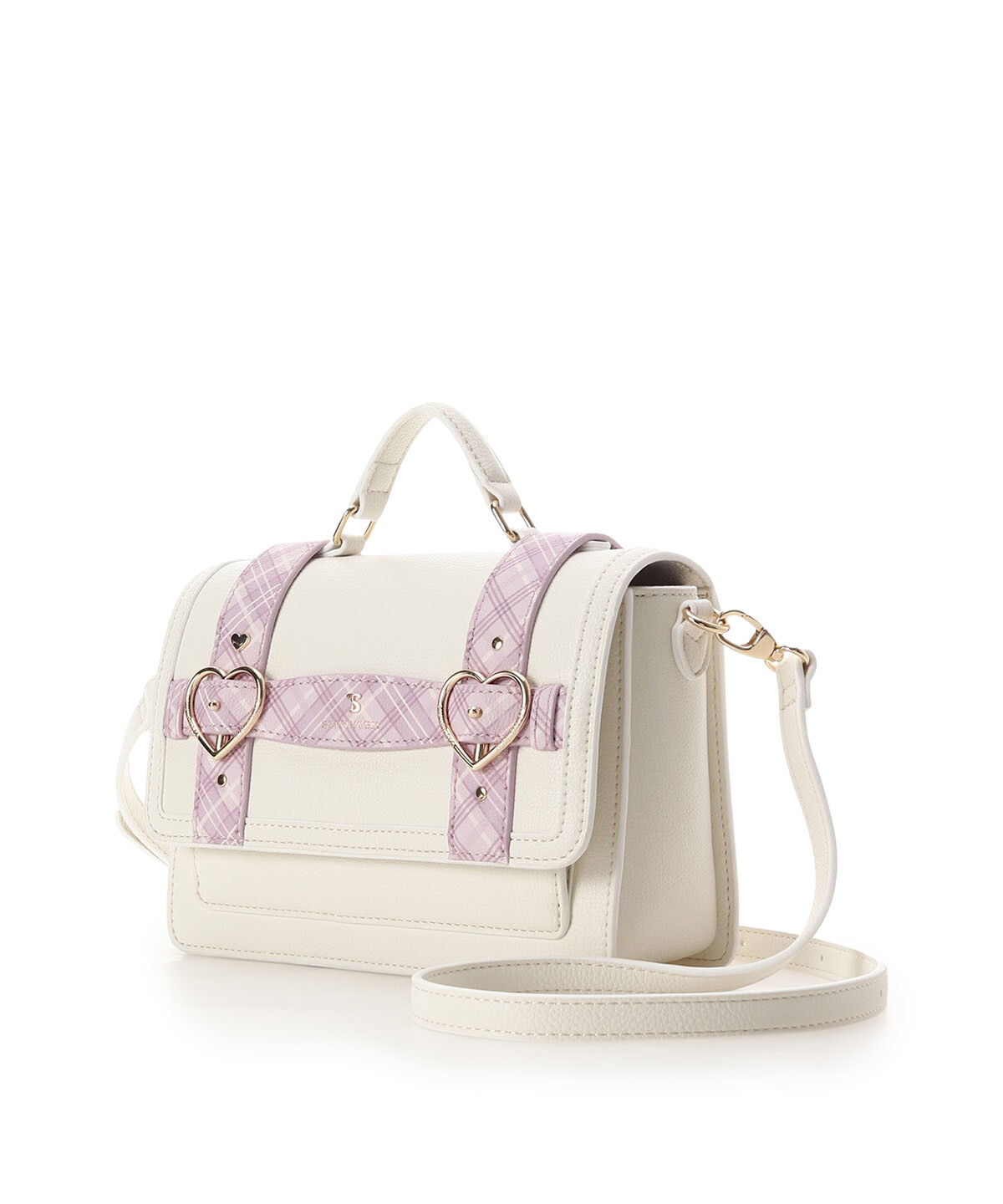 Samantha Vega「チェックハートベルトサッチェルショルダーバッグ」|ショルダー・メッセンジャー|