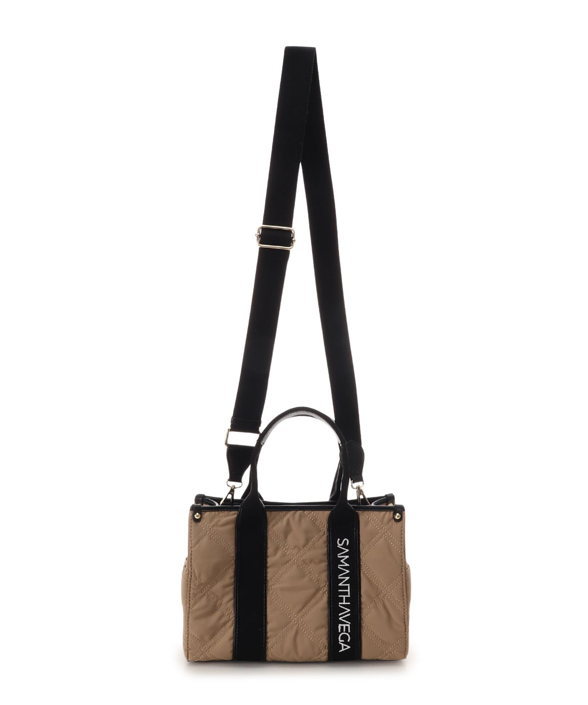 Samantha Vega「ロゴテープキルティングハンドバッグ（小）」|ハンドバッグ|