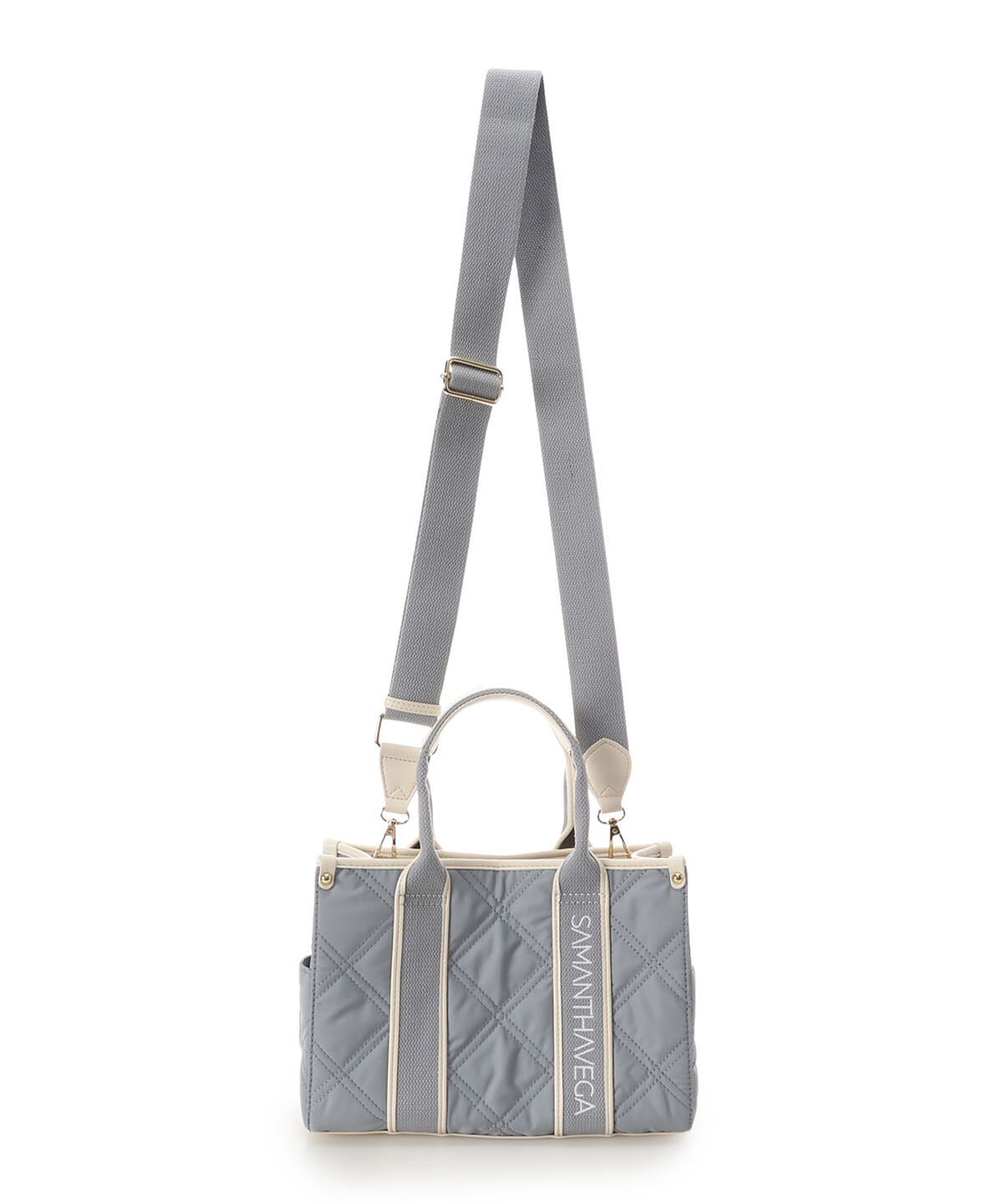 Samantha Vega「ロゴテープキルティングハンドバッグ（小）」|ハンドバッグ|